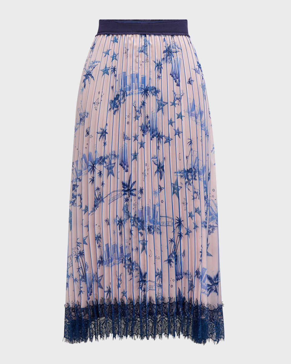 Izzys Lace Pleated City Skirt