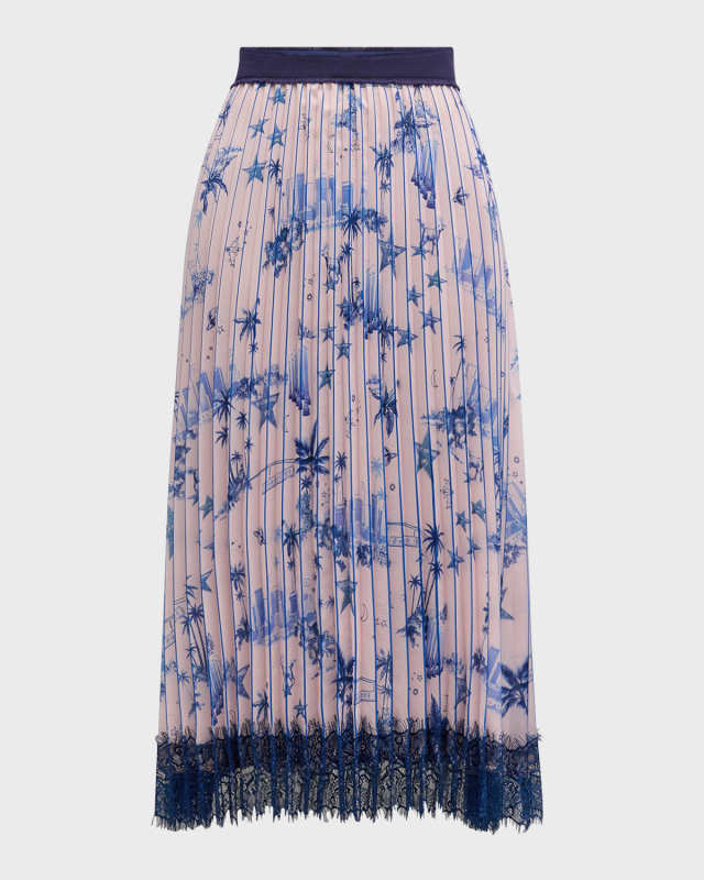 Izzys Lace Pleated City Skirt