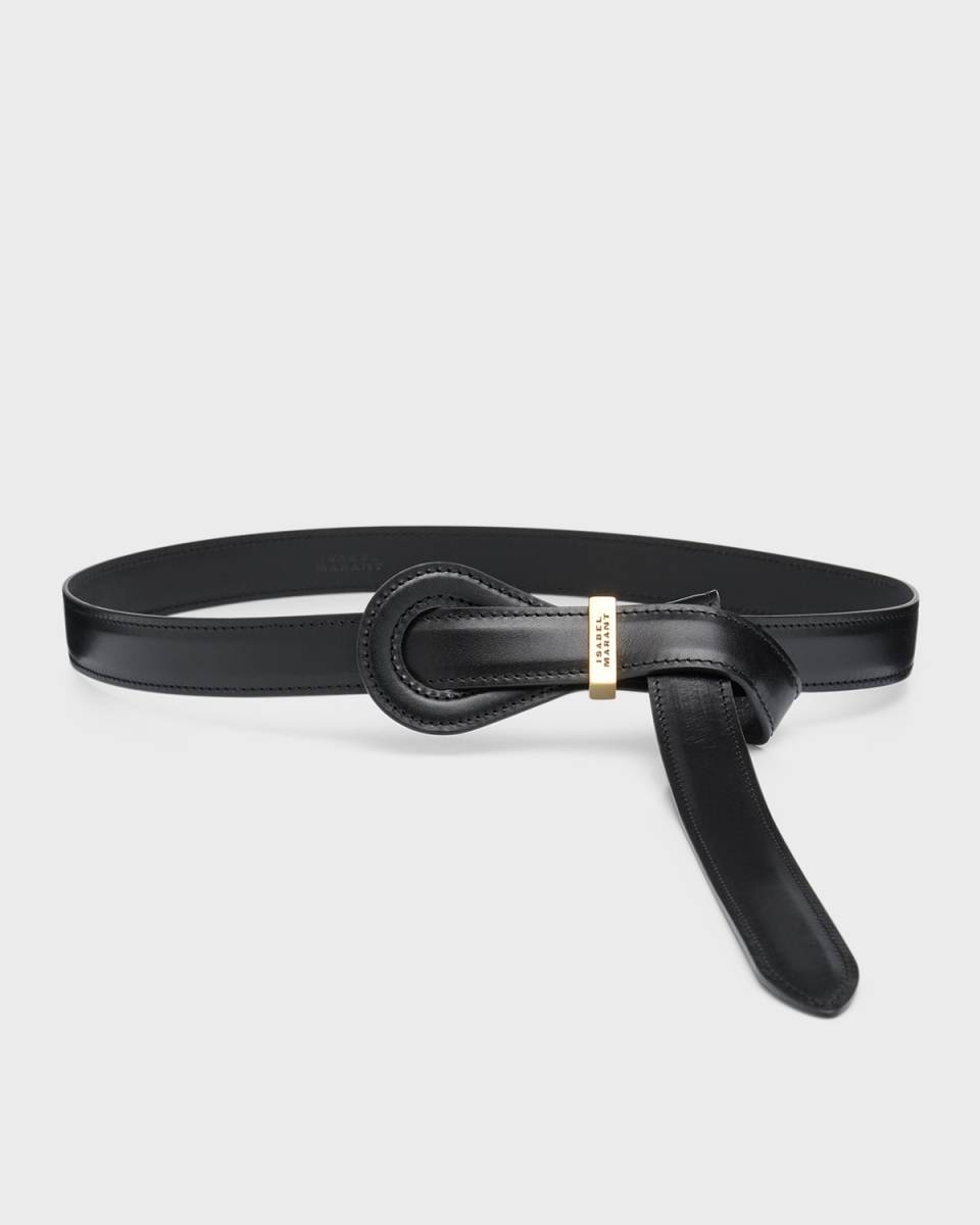 Brindi Pull-Through Leather & Brass Belt