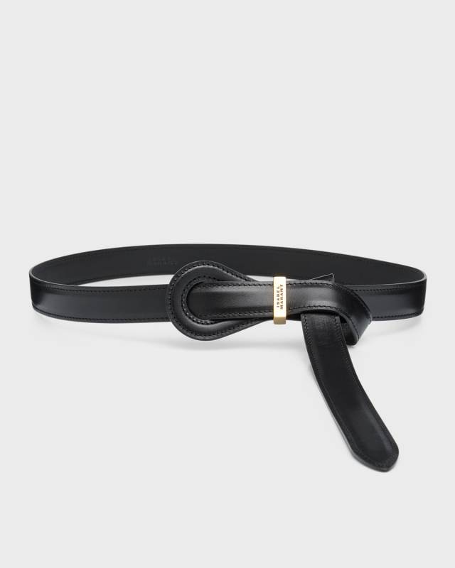 Brindi Pull-Through Leather & Brass Belt