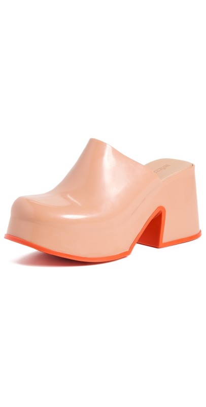 Melissa Mia Clogs Brown/Red