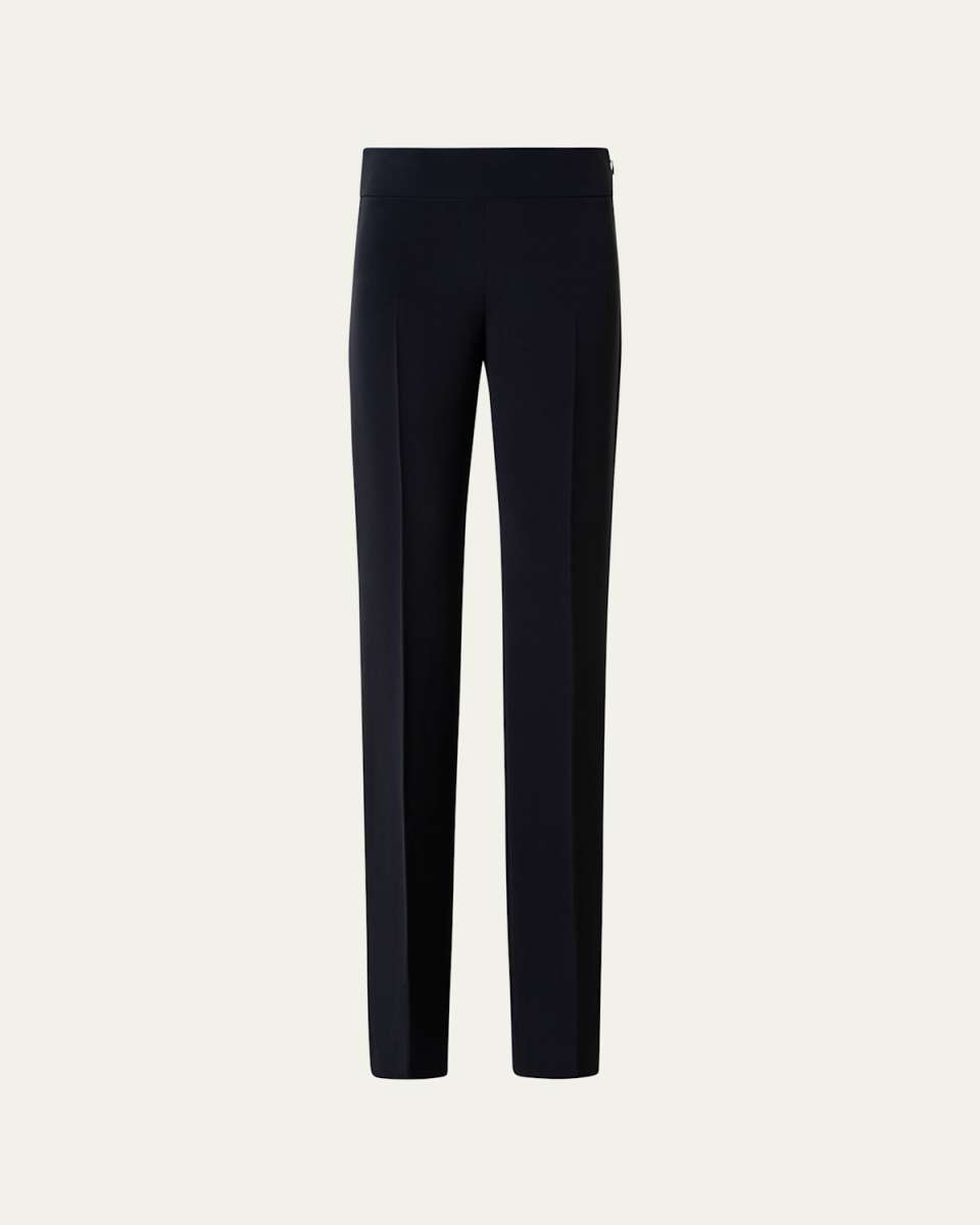 Carla Crepe Straight Leg Pants