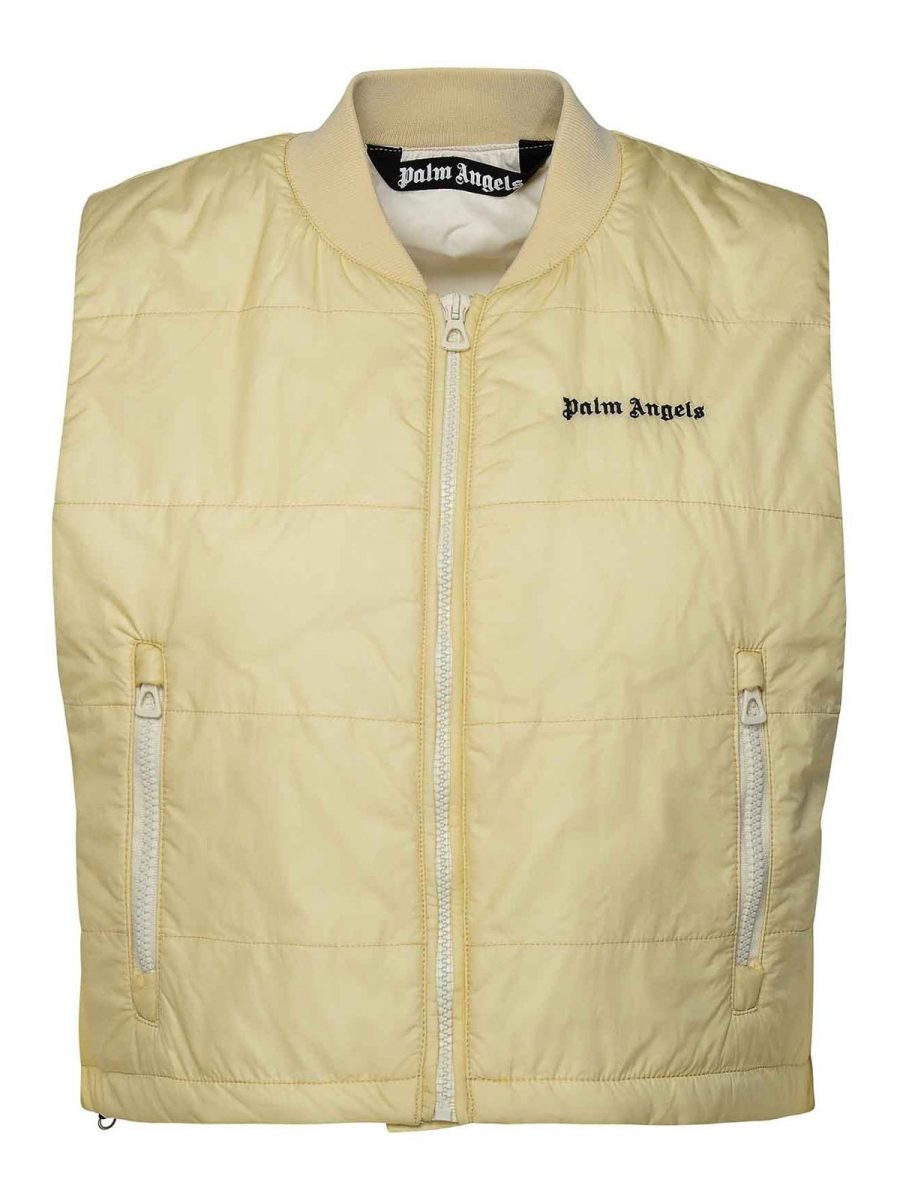 Palm Angels Gilet - Crème