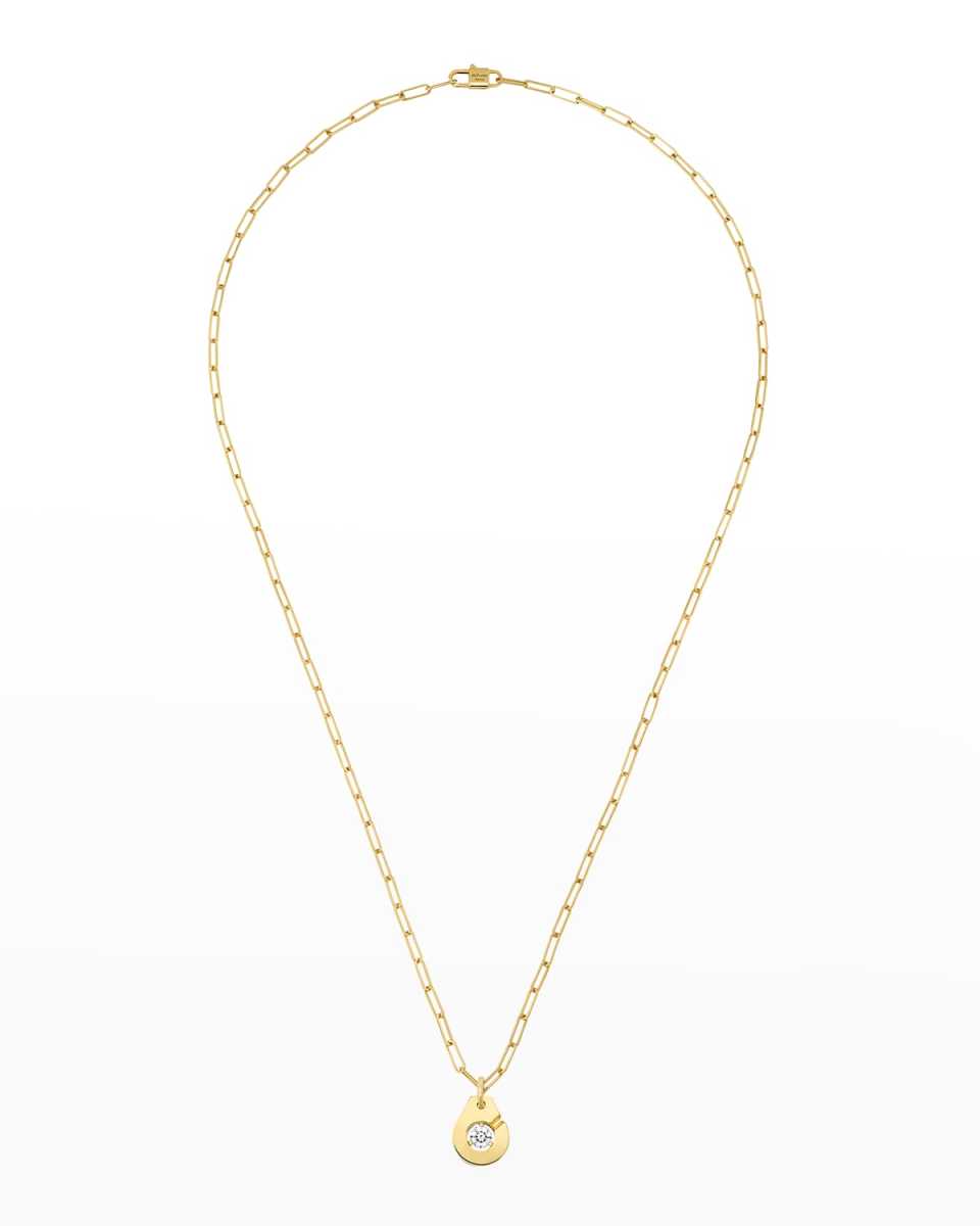 Yellow Gold R10 Menot Diamond Pendant Necklace