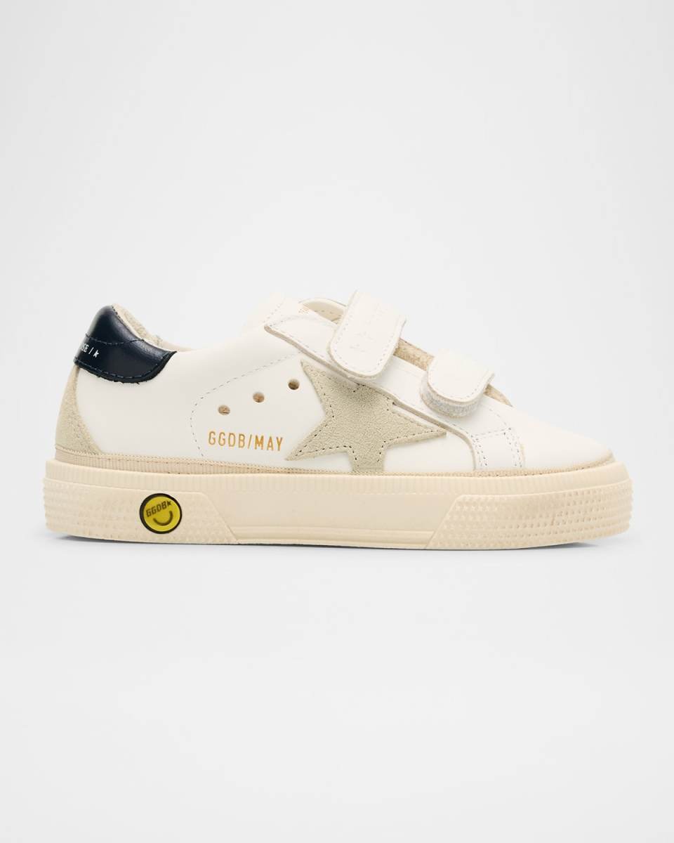 Kid's May School Low-Top Leather Sneakers, Baby/Toddlers