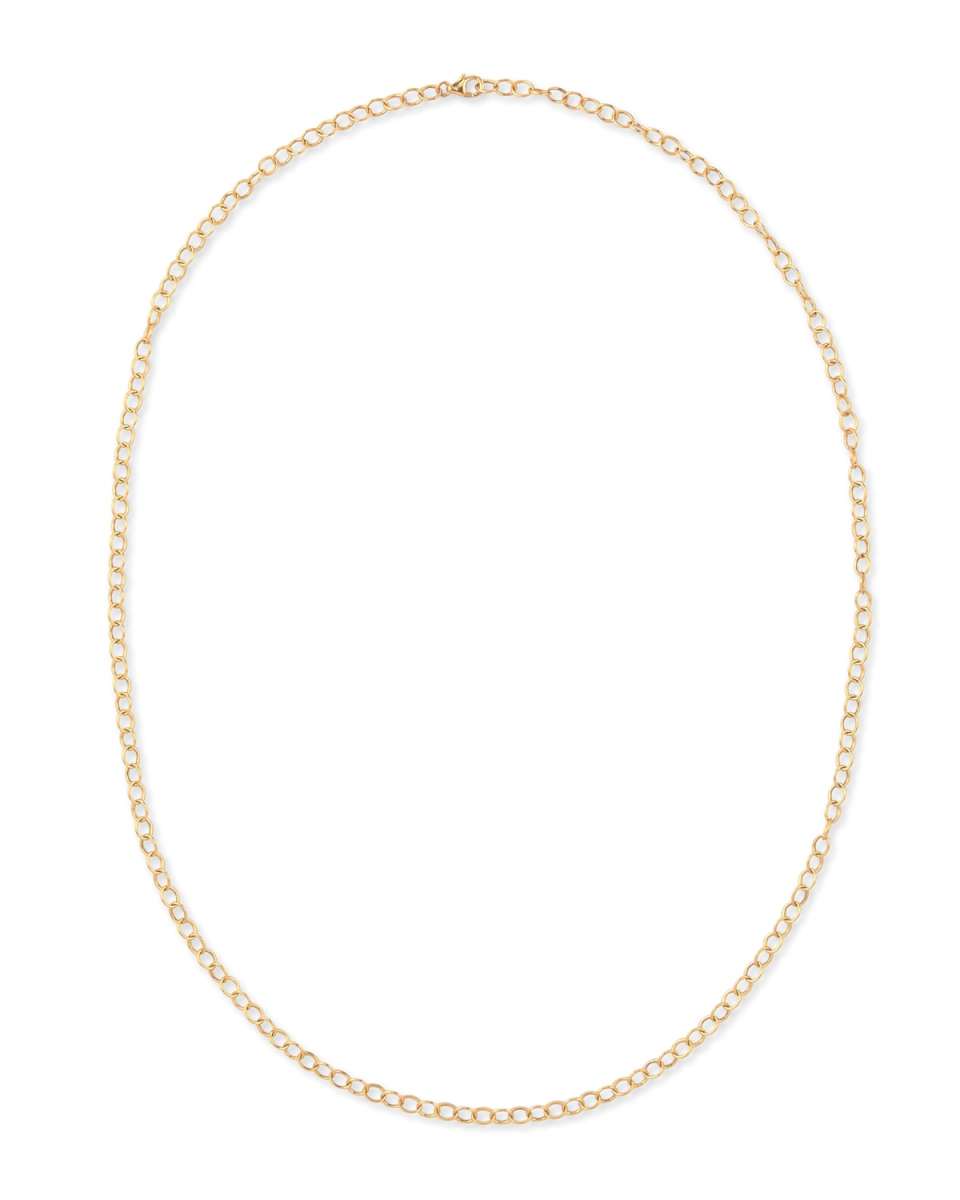 18k Yellow Gold Oval-Link Chain Necklace