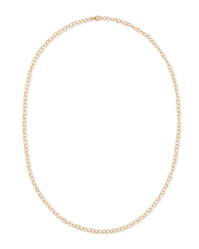 18k Yellow Gold Oval-Link Chain Necklace