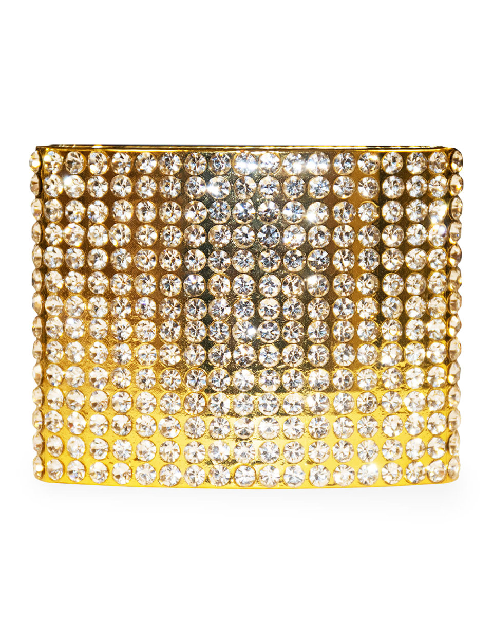 Classic & Modern Crystal Studded Napkin Rings, Set of 4