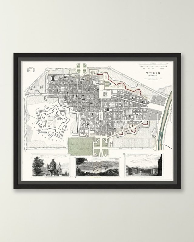 Italian Map Series - Turin