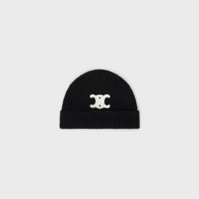 CELINE TRIOMPHE BEANIE IN SEAMLESS CASHMERE
