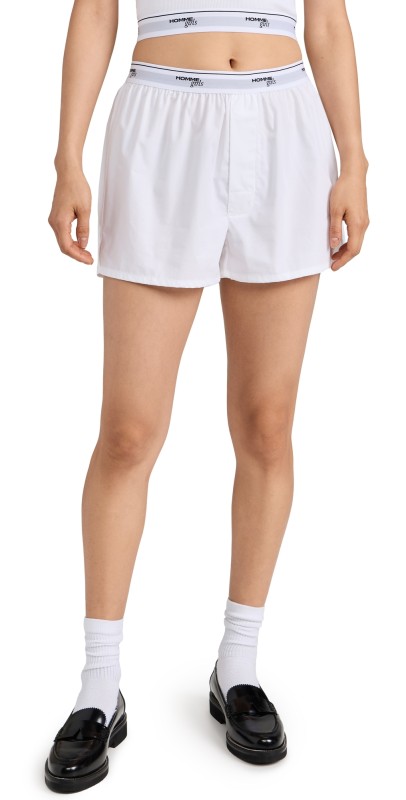 HOMMEGIRLS Boxer Shorts White