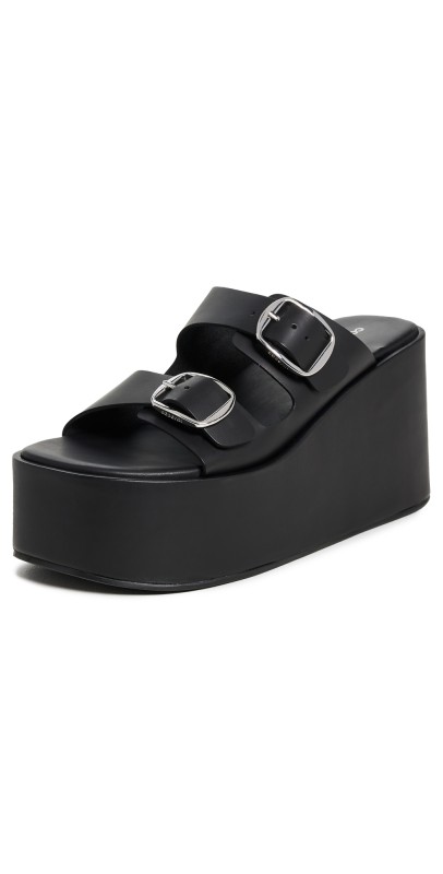 Coperni Buckle Wedges Black