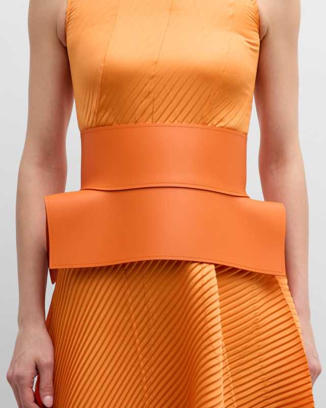 Obi Nappa Leather Corset Belt