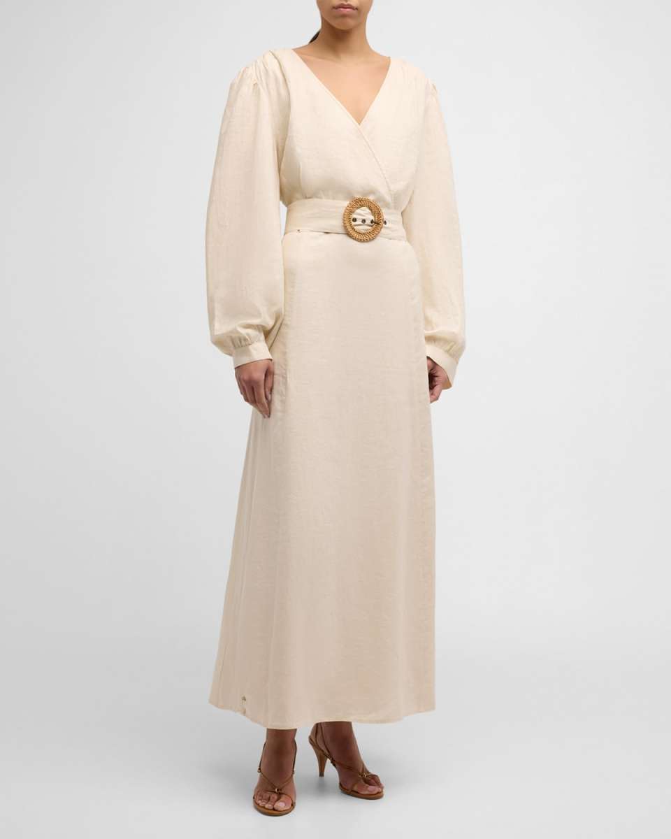 Evelle Belted Maxi Dress