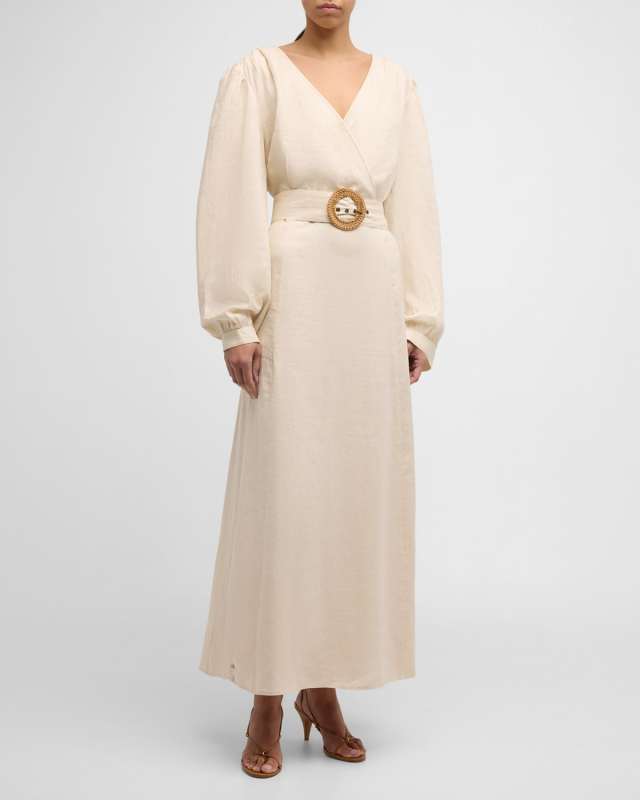 Evelle Belted Maxi Dress