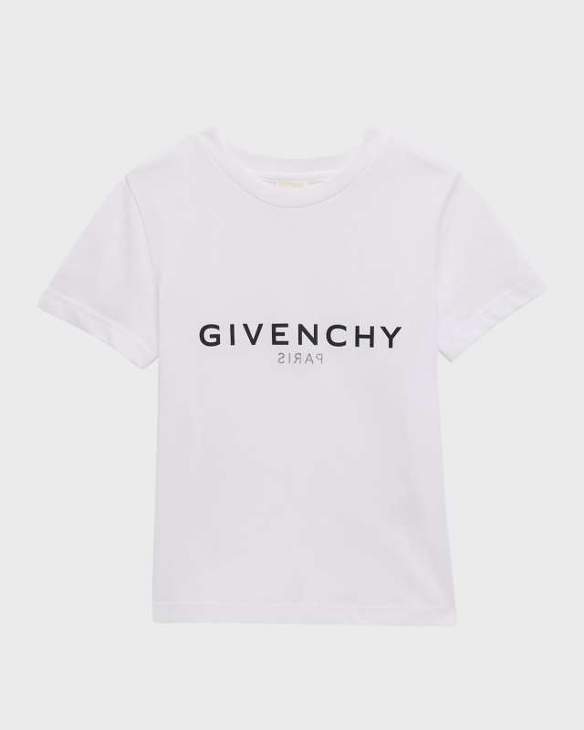 Boy's Front & Back Printed Logo T-Shirt, Size 4-