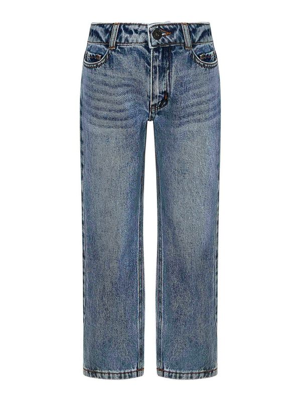 Moschino Kids Jean Droit - Bleu