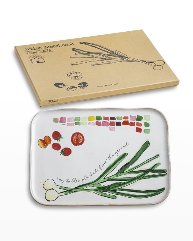 Farm To Table Platter - Spring Onion Rectangle