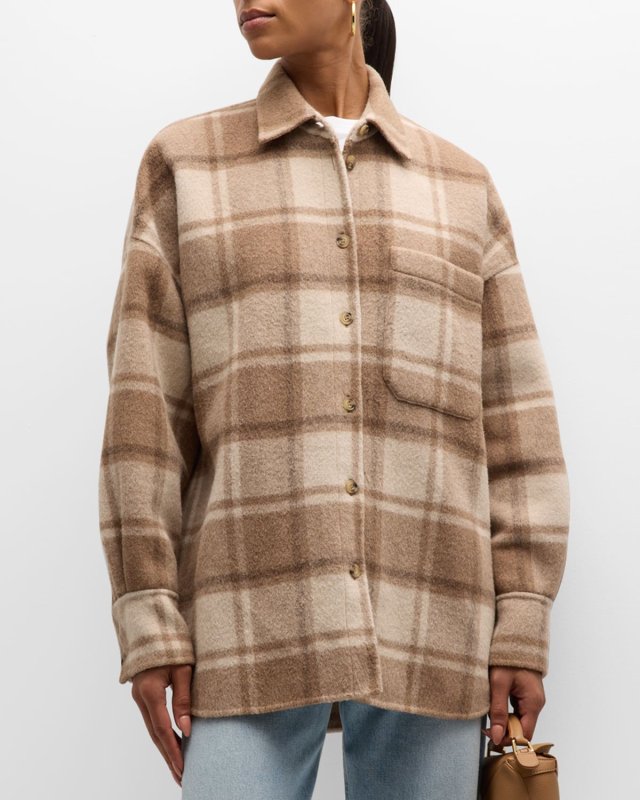 Plaid Flannel Tomboy Shirt Jacket