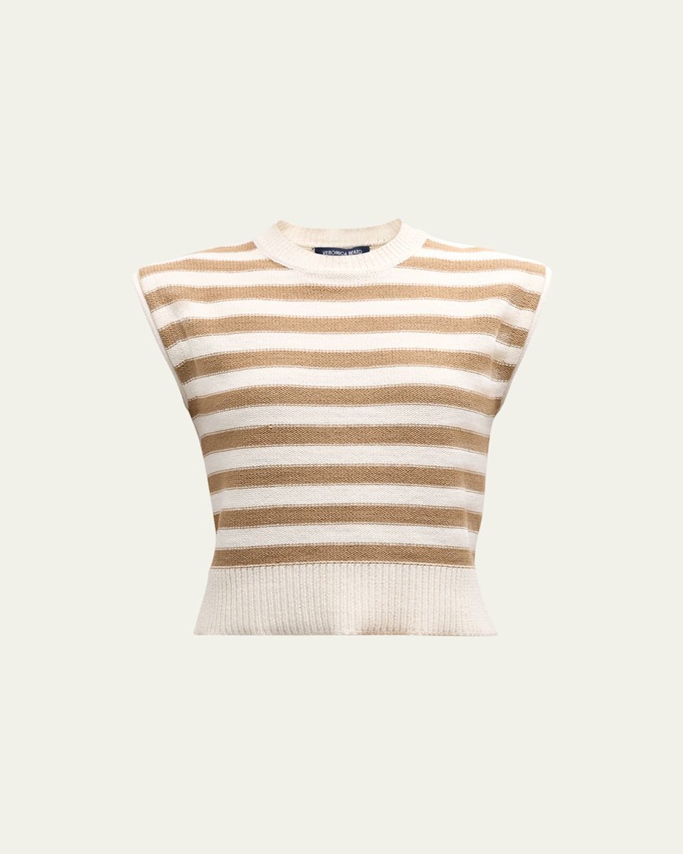 Vera Stripe Sleeveless Sweater