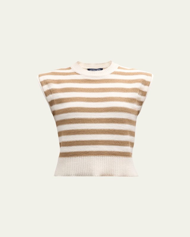 Vera Stripe Sleeveless Sweater
