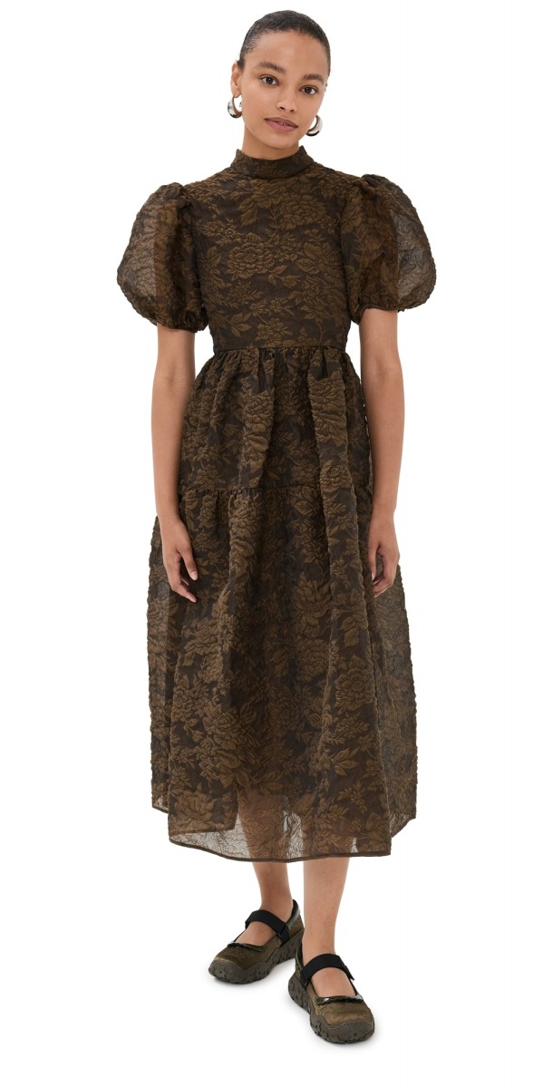 Cecilie Bahnsen Kelly Dress Brown