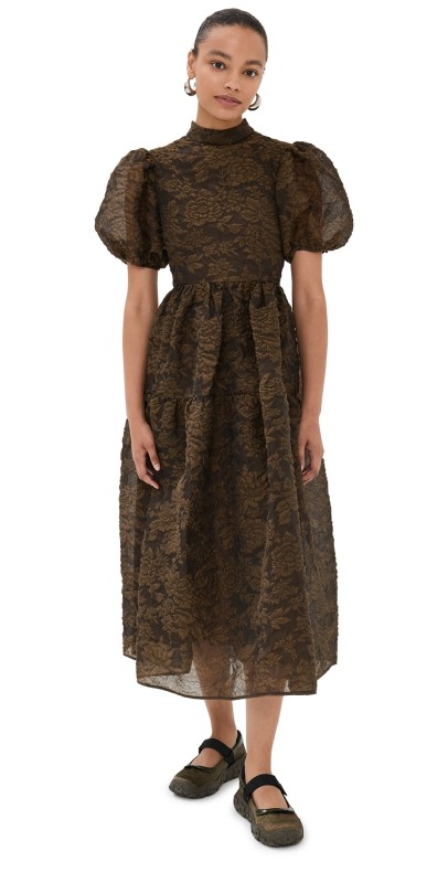 Cecilie Bahnsen Kelly Dress Brown