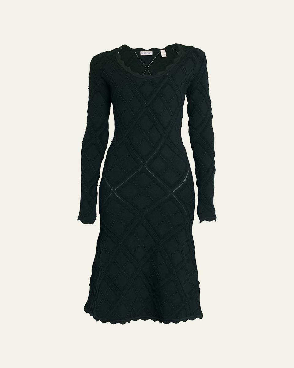 Wool Knit Midi Dress