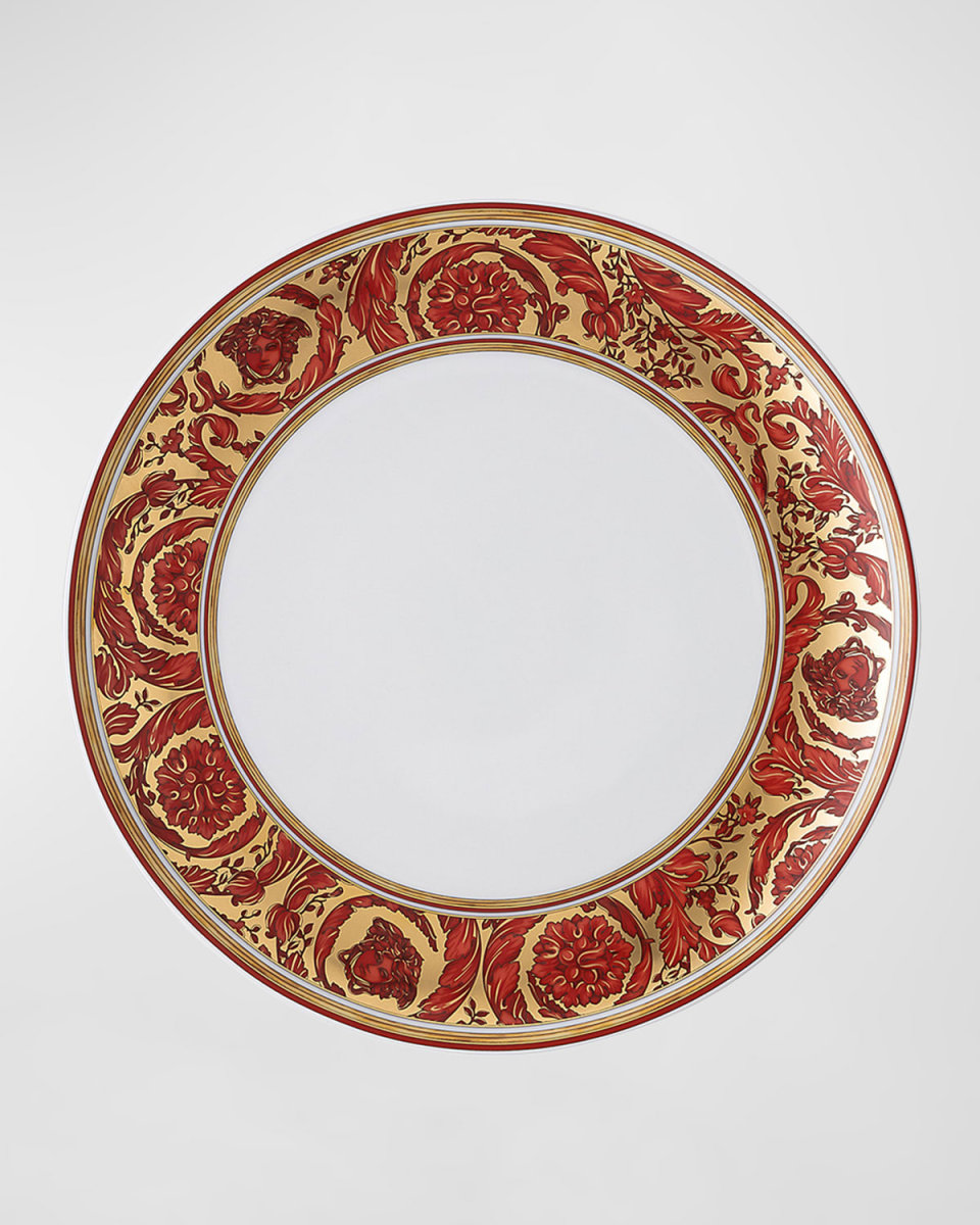 Medusa Garland Red Salad Plate