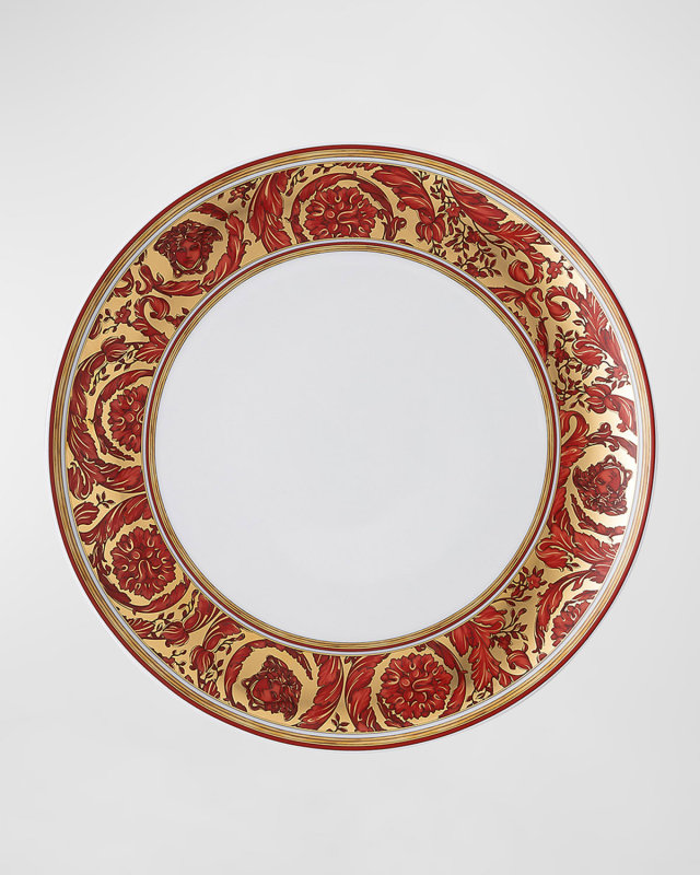 Medusa Garland Red Salad Plate
