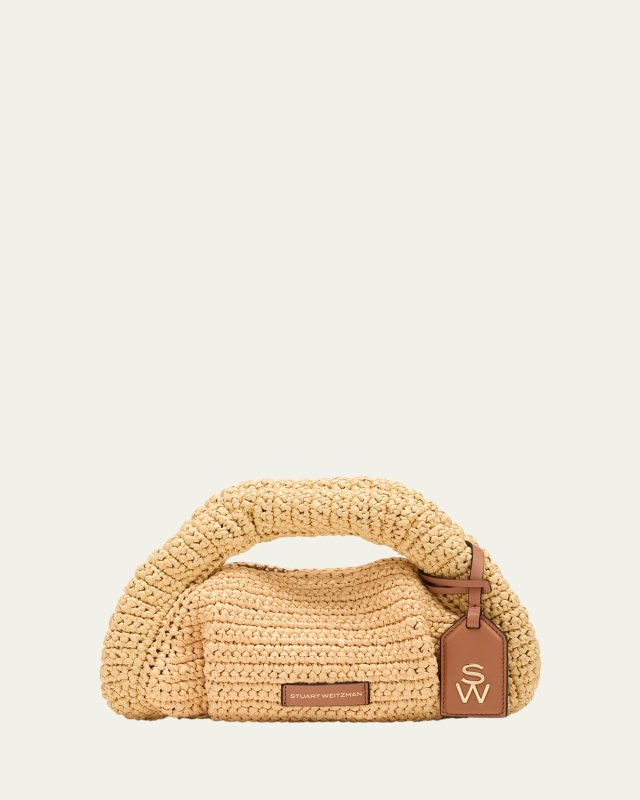 The Moda Mini Raffia Top-Handle Bag
