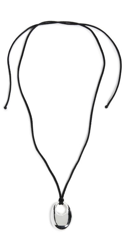 Annika Inez Sloping Pendant Necklace Silver