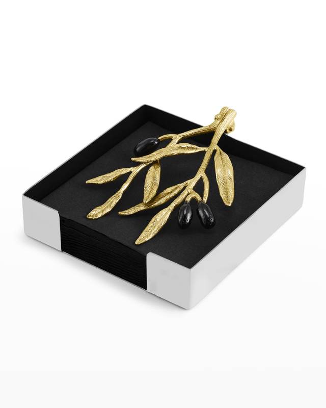 Olive Branch Cocktail Napkin Holder