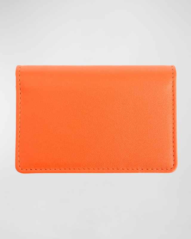Monogrammed Leather Card Holder Wallet