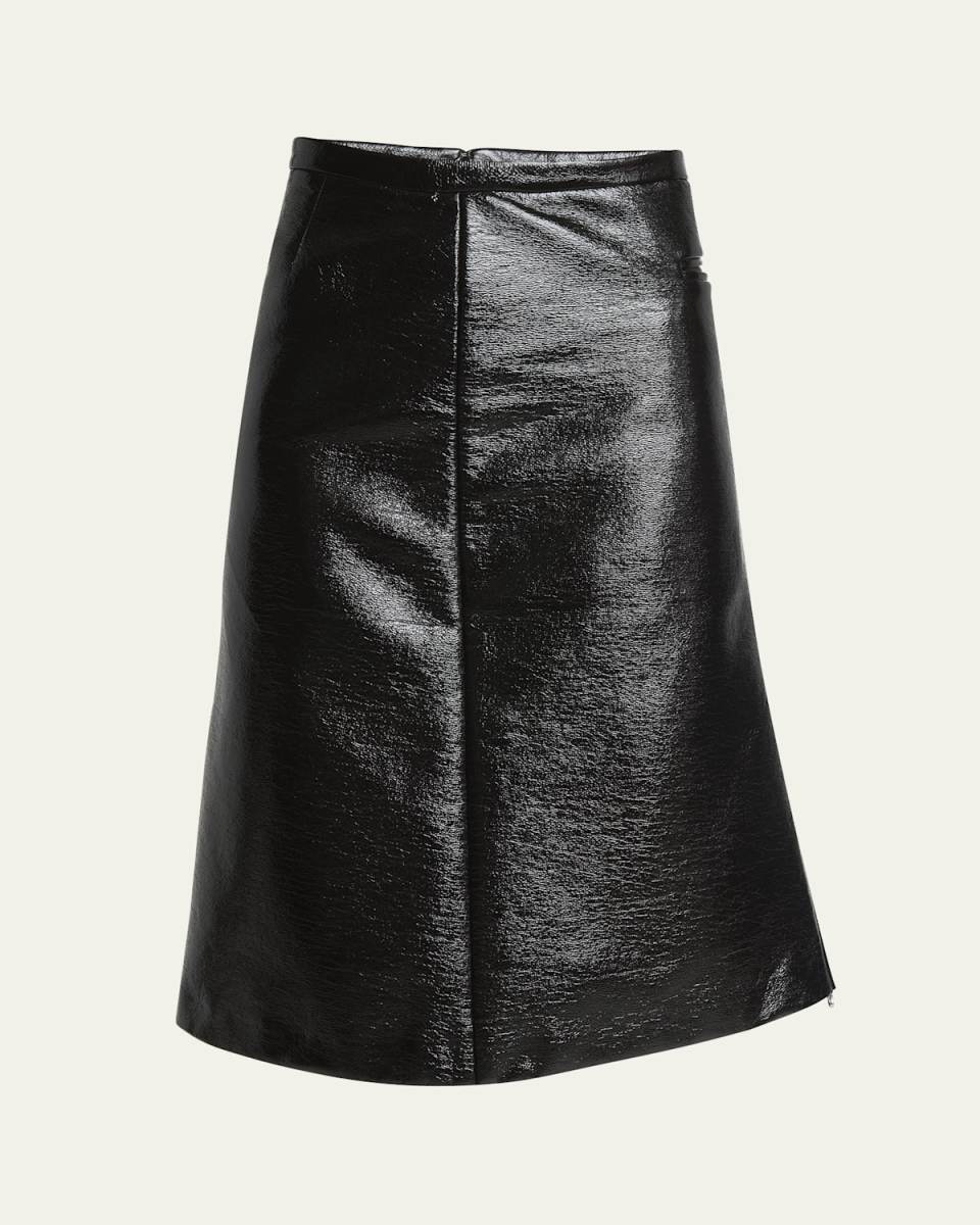 Vinyl Zipper Skirt