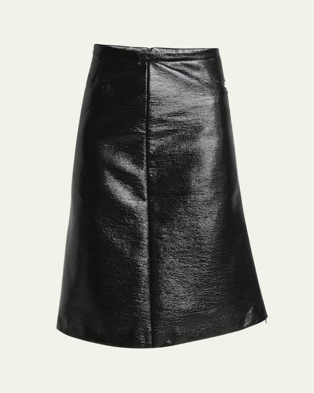 Vinyl Zipper Skirt