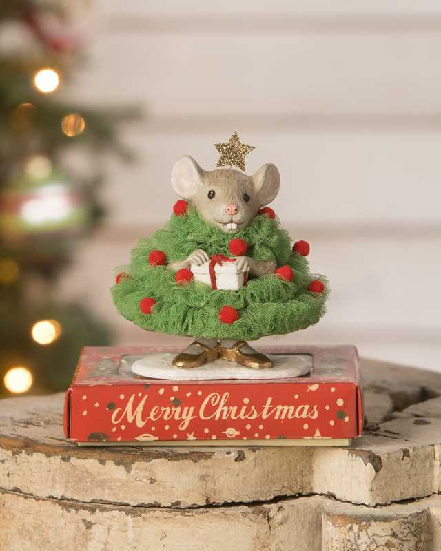 Jolly Christmas Tree Pixie Mouse