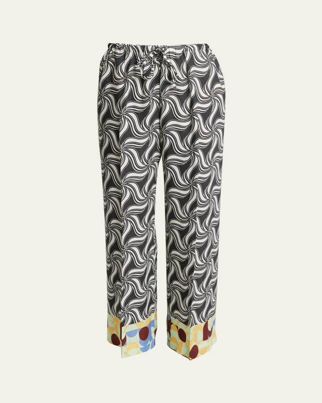 Puvis Printed Wide-Leg Pants