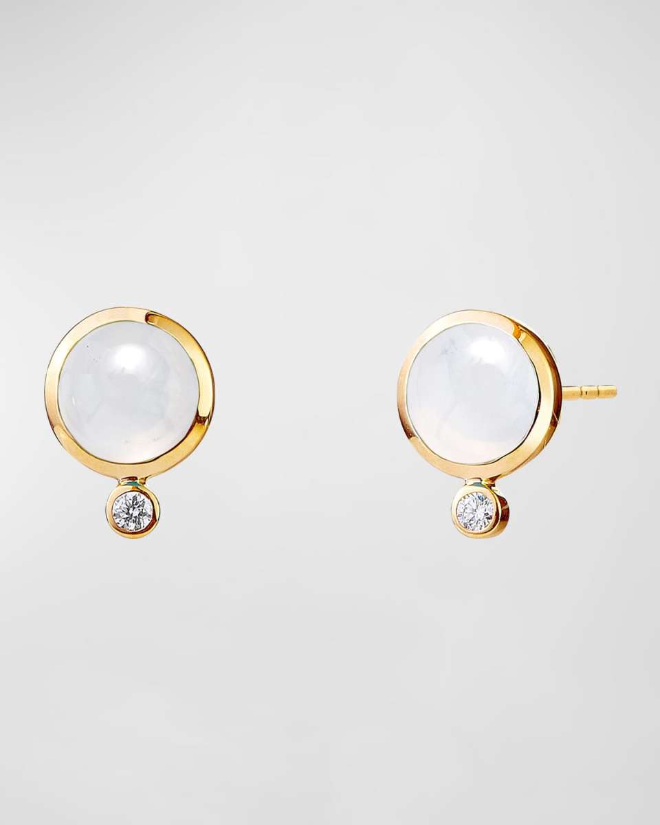 18K Yellow Gold Candy Stud Earrings