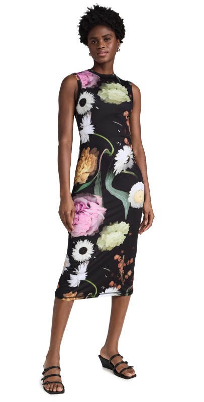 Stine Goya Danya Dress Scanned Foliage
