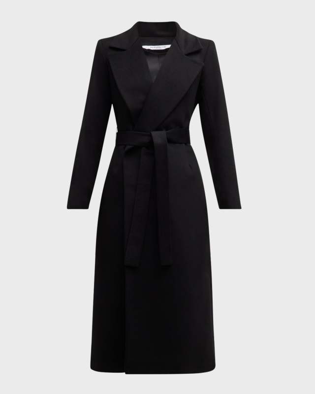 Jake Belted Wrap Maxi Cashmere Coat