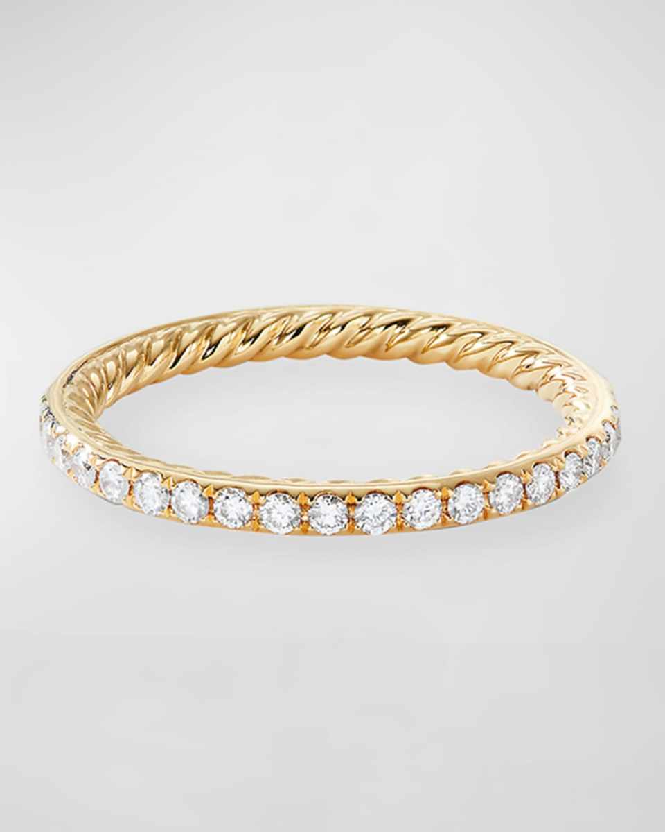 1.85mm DY Eden 18k Diamond Pave Wedding Band