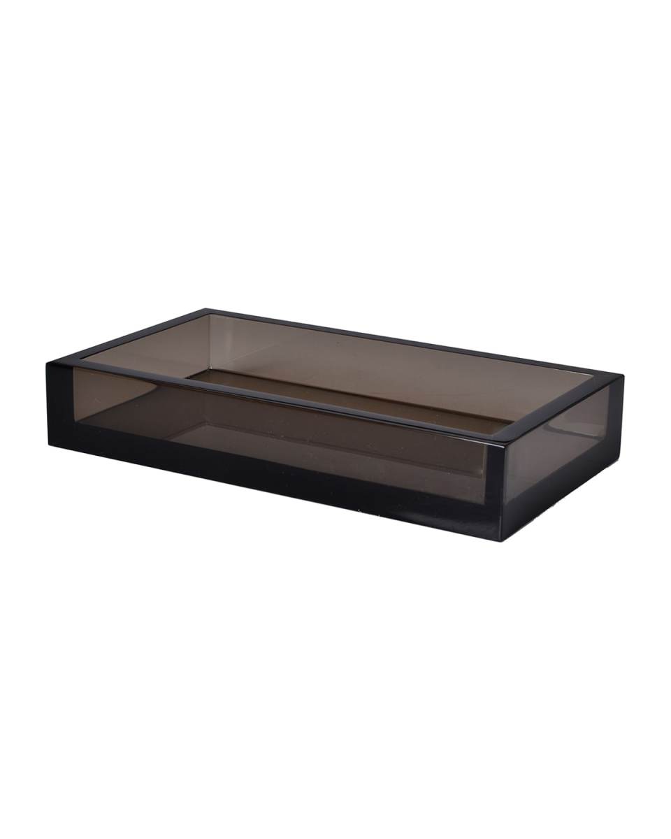 Smoked Ice Lucite Towel Tray