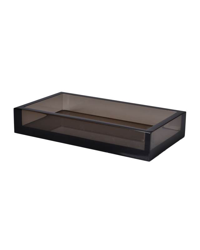 Smoked Ice Lucite Towel Tray