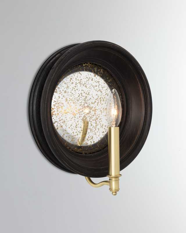 Boundary Wood Sconce, Ebony