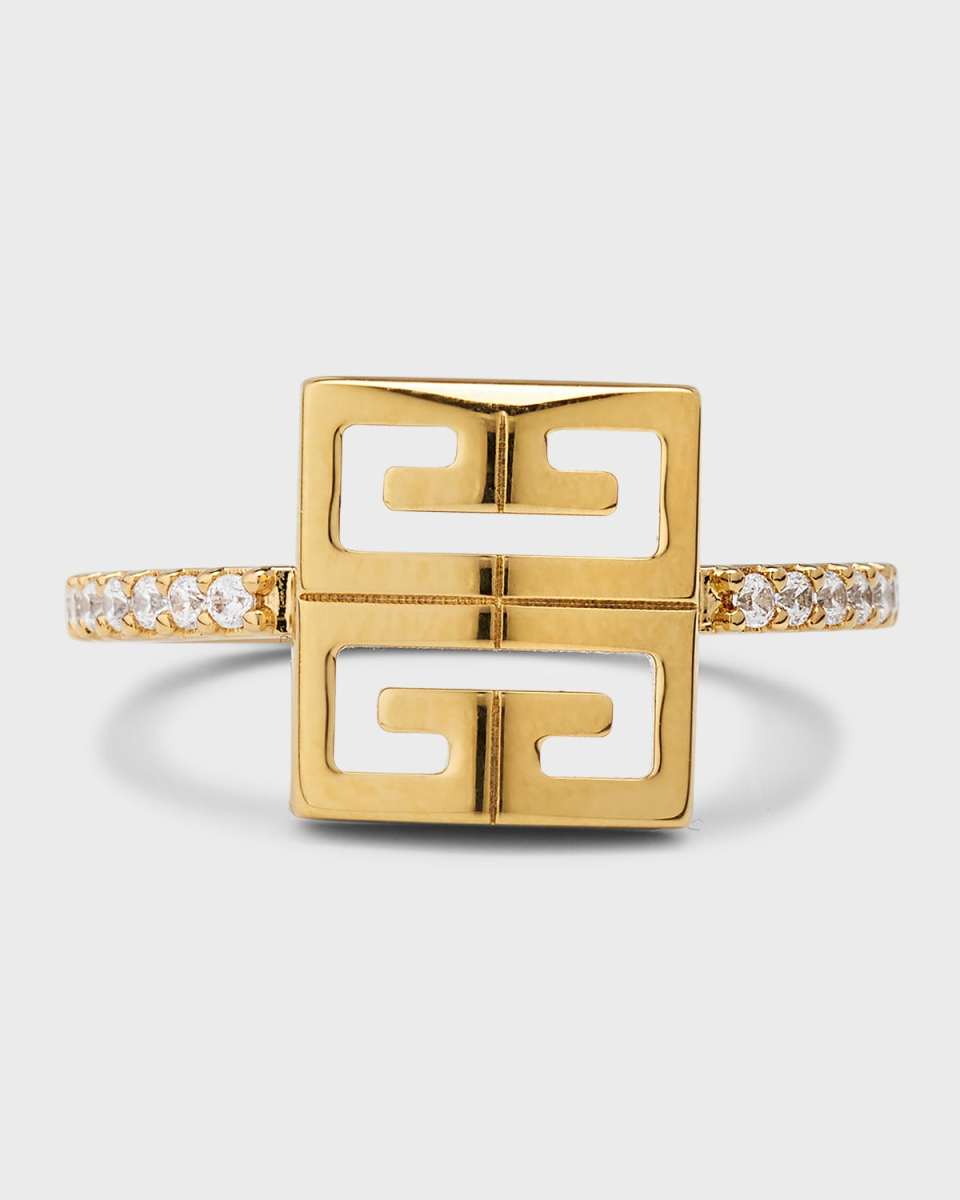 4G Ring with Crystals