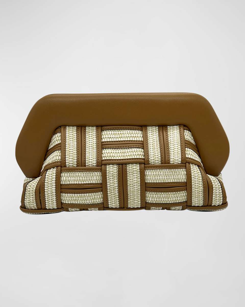 Bios Wove Eco-Fabric Straw Clutch Bag