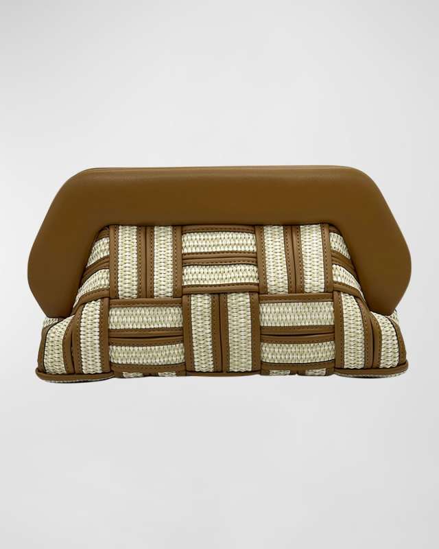 Bios Wove Eco-Fabric Straw Clutch Bag