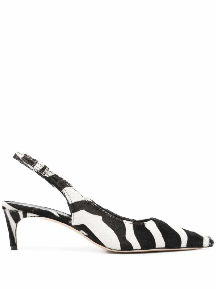 55mm zebra-print pumps