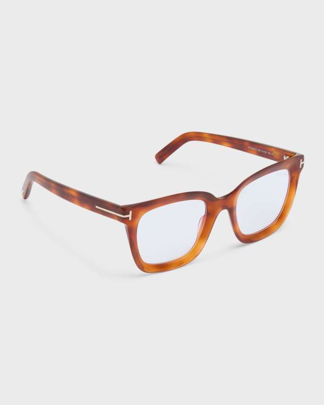 Amber Blue Blocking Square Acetate Glasses